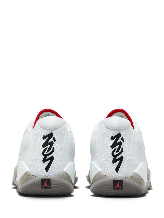 Zion 3 Αθλητικά Παιδικά Παπούτσια Μπάσκετ με Κορδόνια Λευκά
