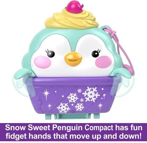 Mattel Compact Polly Pocket Snow Sweet Penguin Compact for 4+ Years (Miscellaneous Designs)