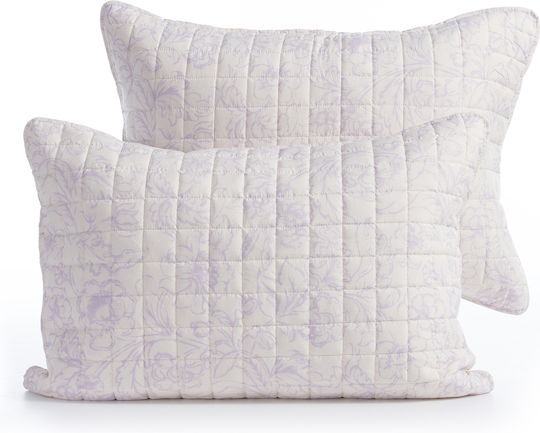 Nef-Nef Homeware Garnet Σετ Μαξιλαροθήκες Grey 52x72εκ.