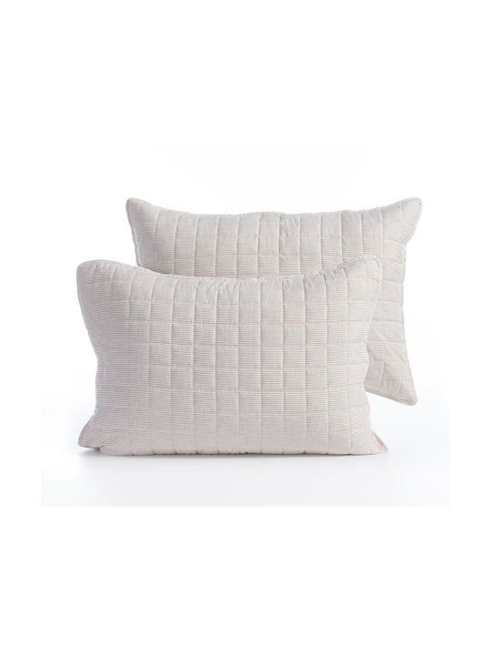 Nef-Nef Homeware Canfield Pillowcase Set Beige 52x72cm.