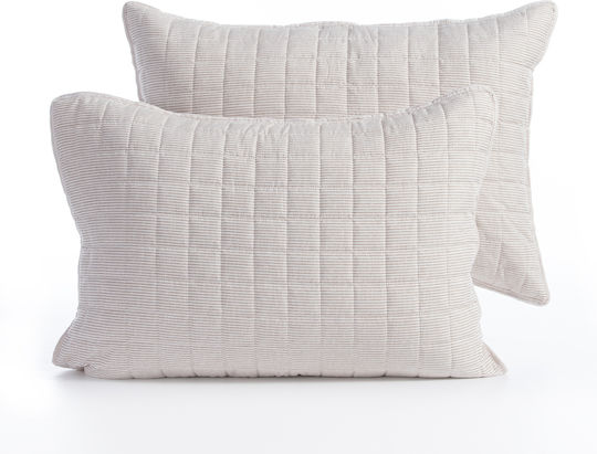 Nef-Nef Homeware Canfield Σετ Μαξιλαροθήκες Beige 52x72εκ.