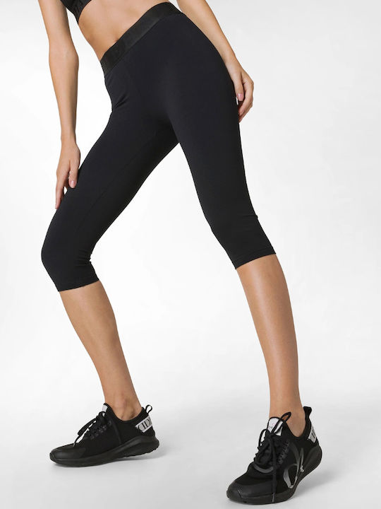 Schulung Frauen Capri Leggings Schwarz