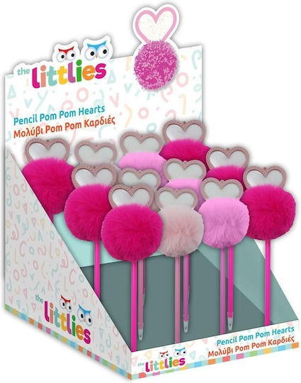 Diakakis Pompom Молив HB с Гума Фуксия