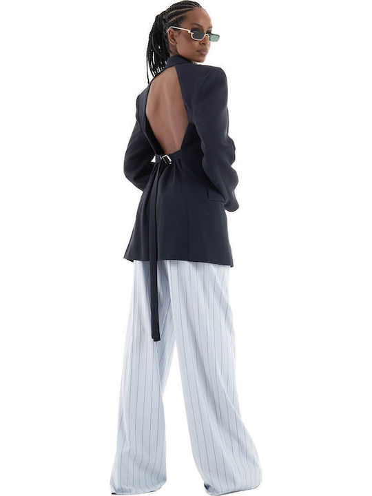 Boss Blazer pentru femei Sacou Albastru