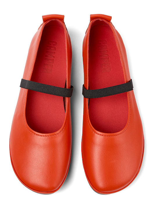 Camper Leather Ballerinas Right Nina Red