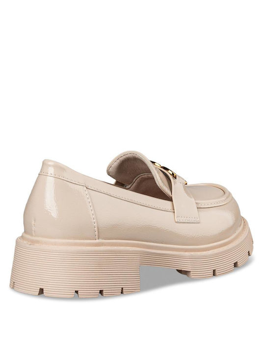 Envie Shoes Damen Mokassins in Beige Farbe