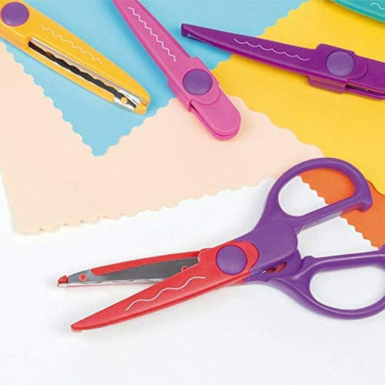 Milan Children's Scissors for Crafts with Plastic Blade (Μiscellaneous Designs) 9pcs