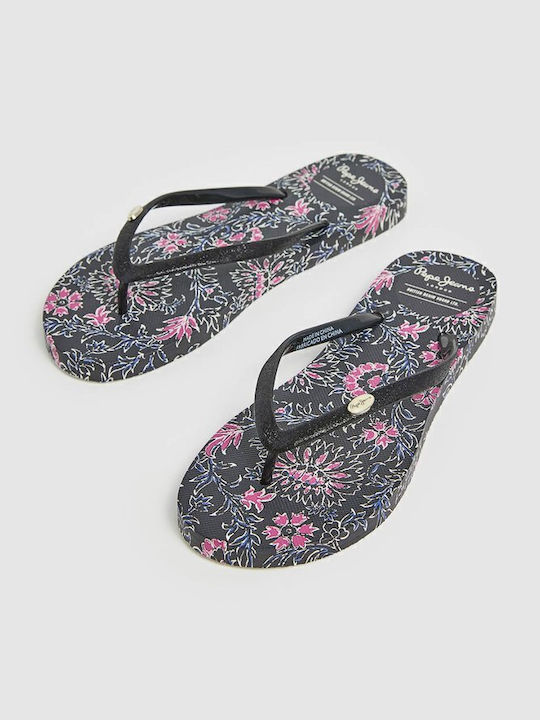 Rake Nature Frauen Flip Flops in Schwarz Farbe