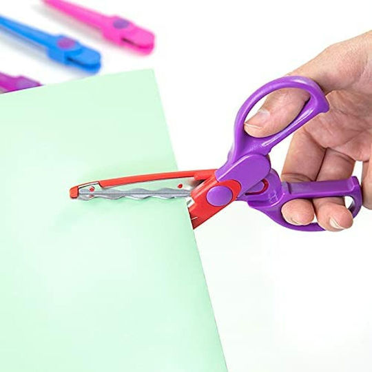 Milan Children's Scissors for Crafts with Plastic Blade (Μiscellaneous Designs) 9pcs