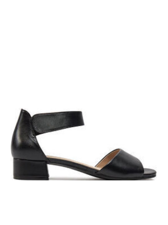 Din piele Sandale Negre