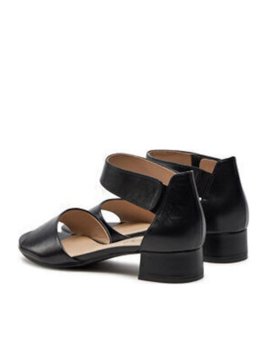 Din piele Sandale Negre