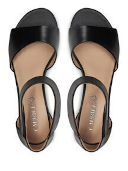 Din piele Sandale Negre