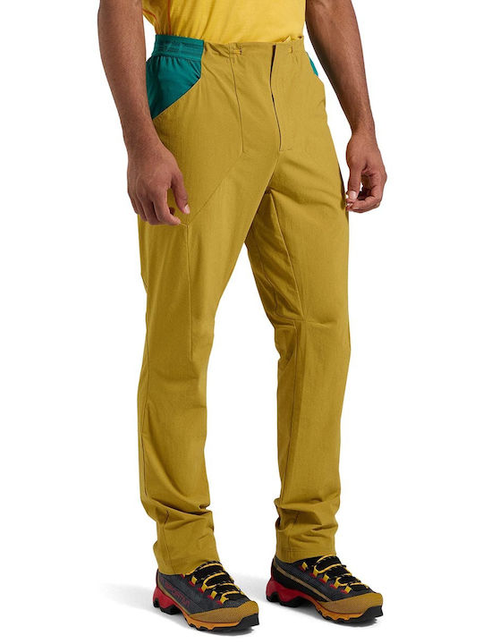 La Sportiva Ανδρικό Μακρύ Παντελόνι Πεζοπορίας Κίτρινο