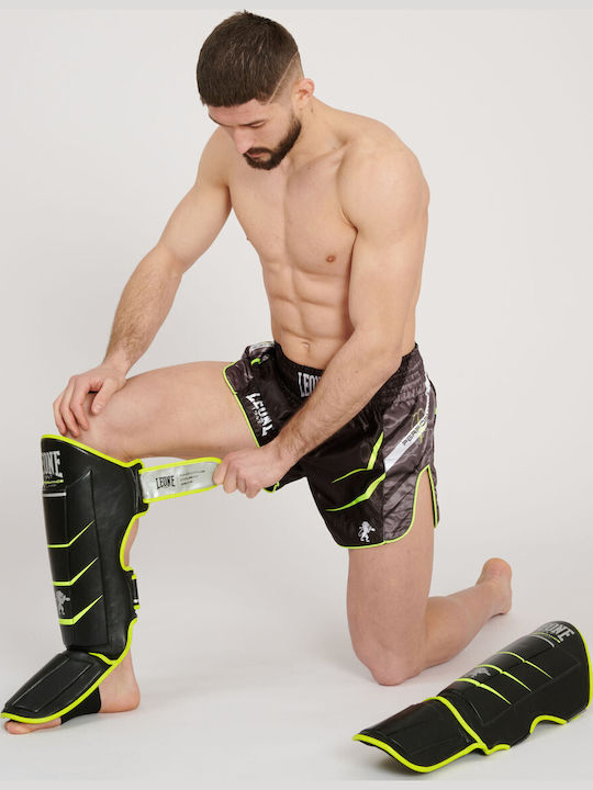 Leone 1947 Shorts Kick/Thai-Boxen Black/Yellow