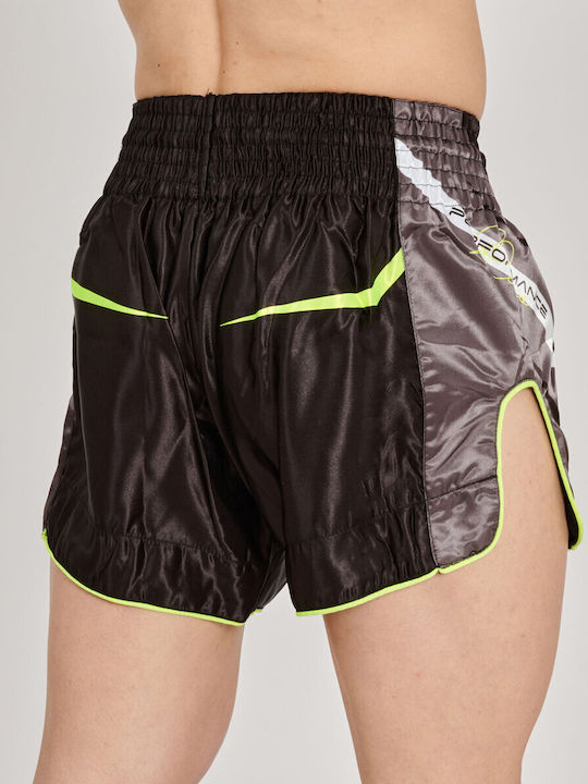 Leone 1947 Shorts Kick/Thai-Boxen Black/Yellow