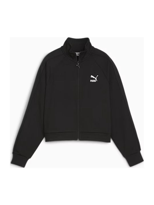 T7 Women's Short Sports Jacket for Winter Black
