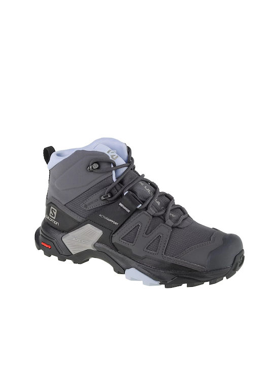 Salomon Women's Waterproof Hiking Boots Gore-Tex Magnet / Black / Zen Blue