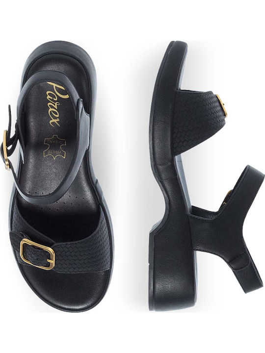 Leder Sandalen Schwarz