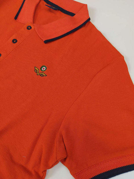 Polo Short Sleeve Blouse Orange