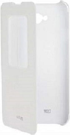 LG Quick Window Case Book Δερματίνης Λευκό