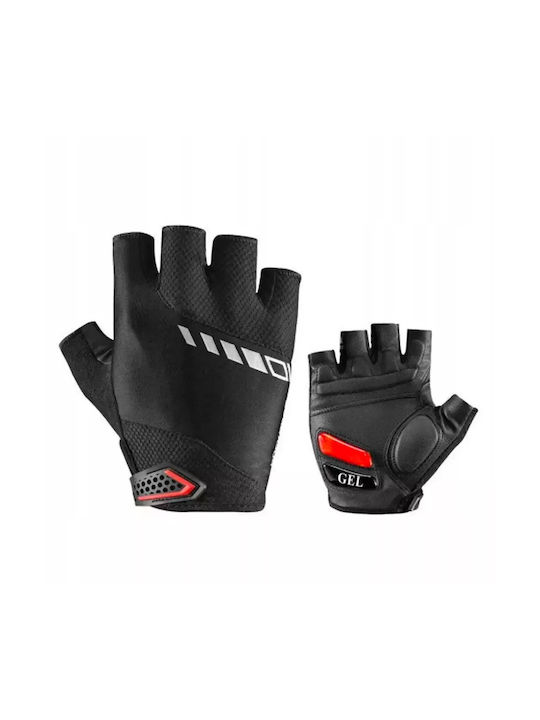 Rockbros Women's Half Finger Cycling Gloves with Gel Black