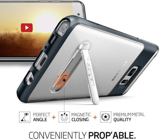 Spigen Crystal Hybrid Umschlag Rückseite Metallisch Magnetisch Gold (Galaxy Note 7)