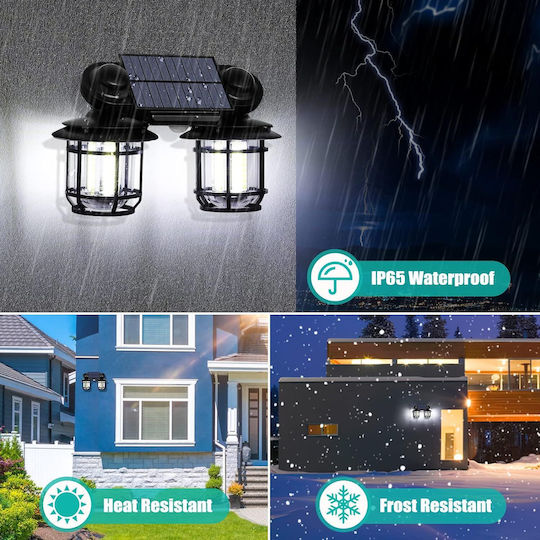 Lampă Solară Stradală cu Senzor de Mișcare, Fotocelulă și Telecomandă IP65