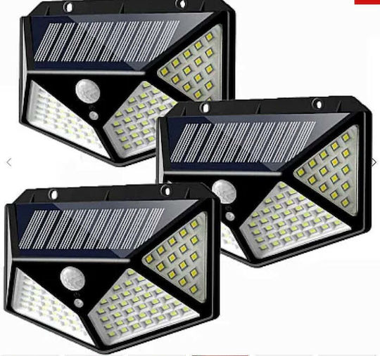 Lampă Solară Stradală 1W Alb Rece cu Senzor de Mișcare și Fotocelulă IP65
