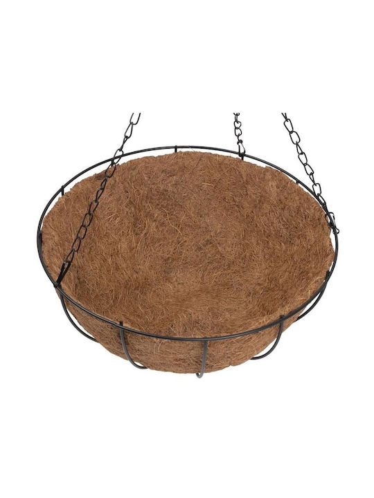 Strend Pro Саксия Металик Кафяв 35x35x17εκ.