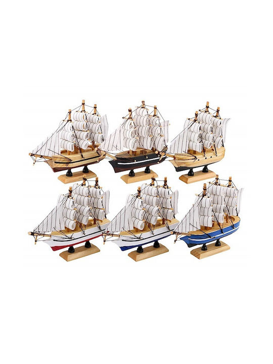 Wooden Miniature Ship 14cm