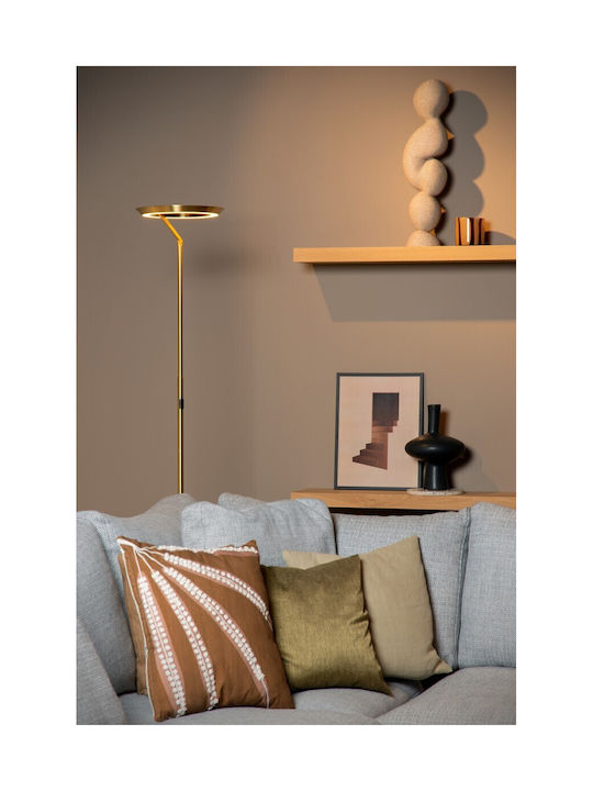 Lucide Lightning Celeste LED Stehleuchte H174xB28cm. mit Warmweißem Licht 1400lm Gold