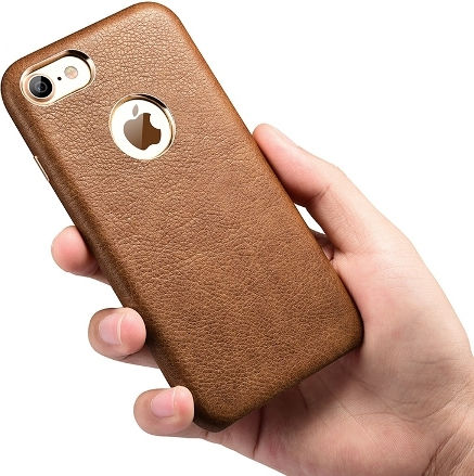 Xoomz Xoomz Back Back Cover Synthetic Leather Black (iPhone 8/7)