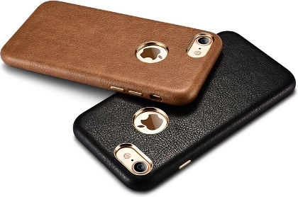 Xoomz Xoomz Back Back Cover Synthetic Leather Black (iPhone 8/7)