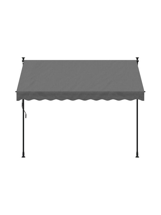 vidaXL Terrace Freestanding Tent Gray 2.5x1.5cm