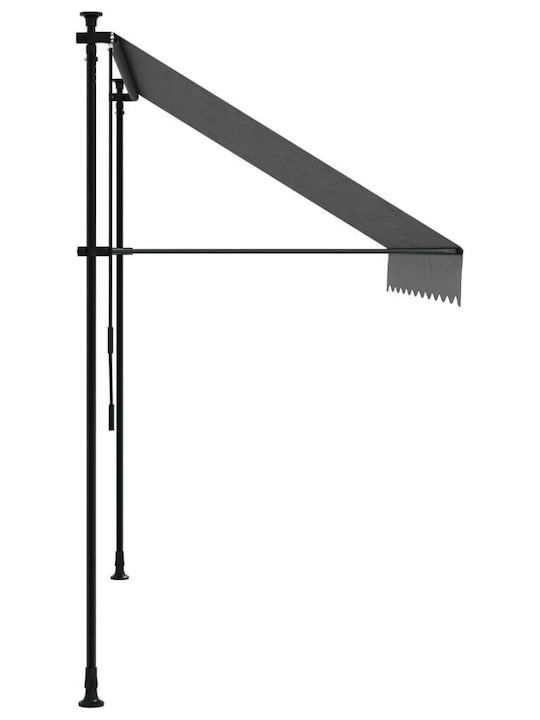 vidaXL Terrace Freestanding Tent Gray 2.5x1.5cm