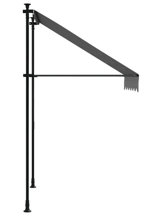 vidaXL Zelt Terrasse Gray 1.5x1.5m