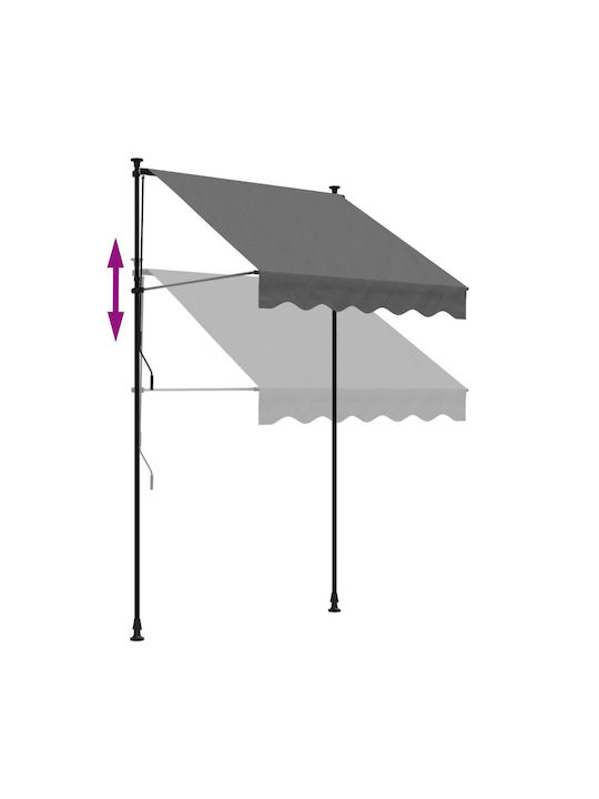 vidaXL Zelt Terrasse Gray 1.5x1.5m