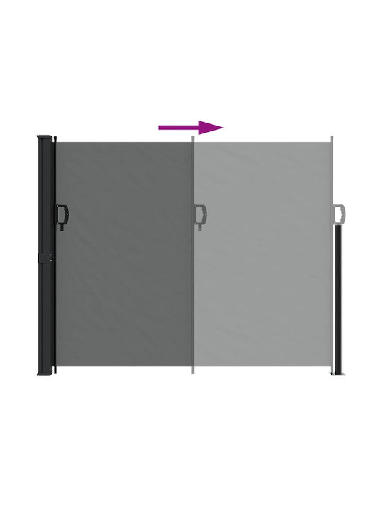 vidaXL Terrace Sideway Sunshade Roller Gray 1.6x3cm