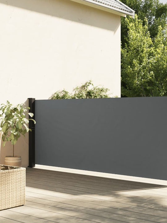 vidaXL Πλαϊνό Ρολό Σκίασης Βεράντας Γκρι 1x3m