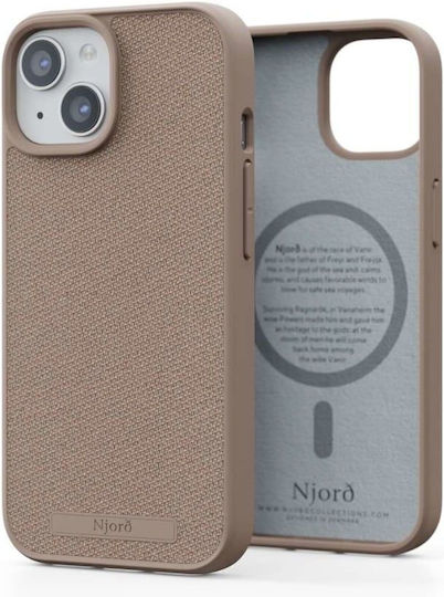 Njord Umschlag Rückseite Stoff 2mm Rosa (iPhone 15 Pro)