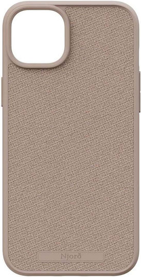 Njord Задна корица Текстил 2мм Розов (iPhone 15 Plus)
