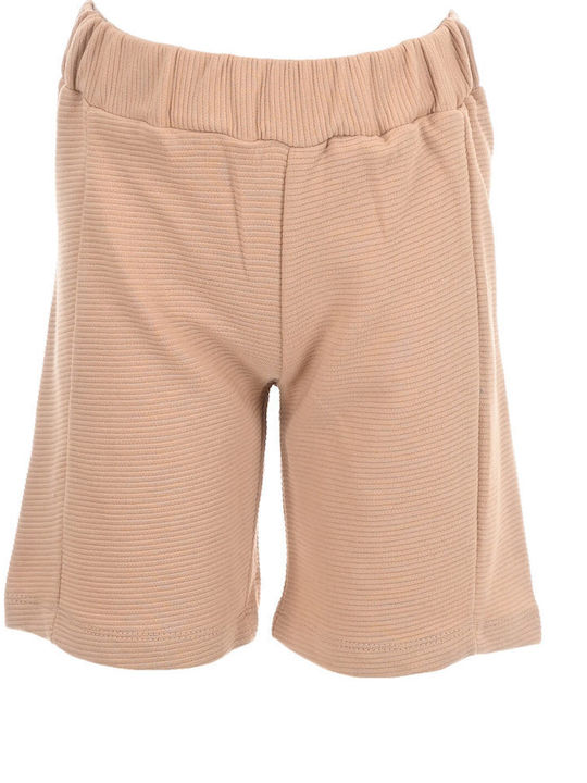 Nek Kids Wear Kinder Set mit Shorts Sommer 2Stück White-Beige