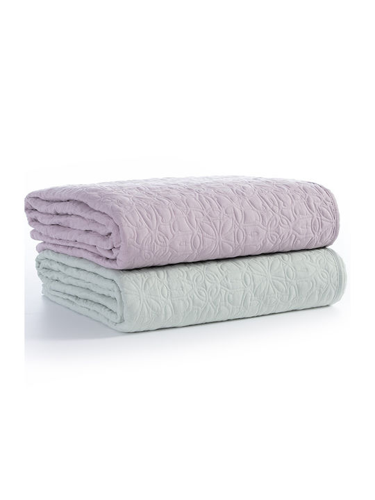 Nef-Nef Homeware Spring Set Coverlet Semi-double from Polyester Lilac 180x240cm 2pcs