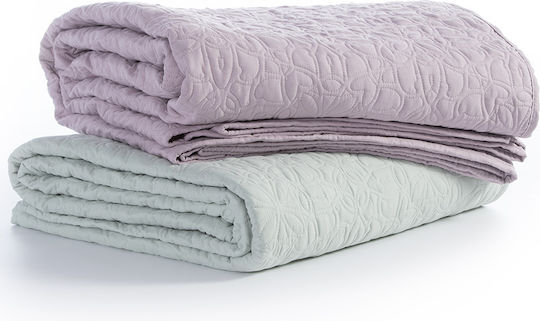 Nef-Nef Homeware Spring Tagesdecke Übergröße Mikrofaser Lilac 230x240cm