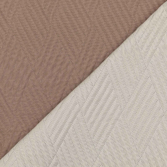 Borea Diamond Tagesdecke Übergröße aus Polyester Meda-ecru 220x240cm
