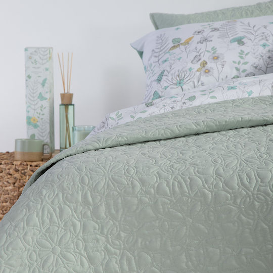 Nef-Nef Homeware Spring Tagesdecke Anderthalbbetten Mikrofaser MInt 180x240cm