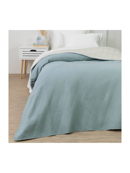Borea Diamond Coverlet Queen Size from Polyester Meda-ecru 220x240cm
