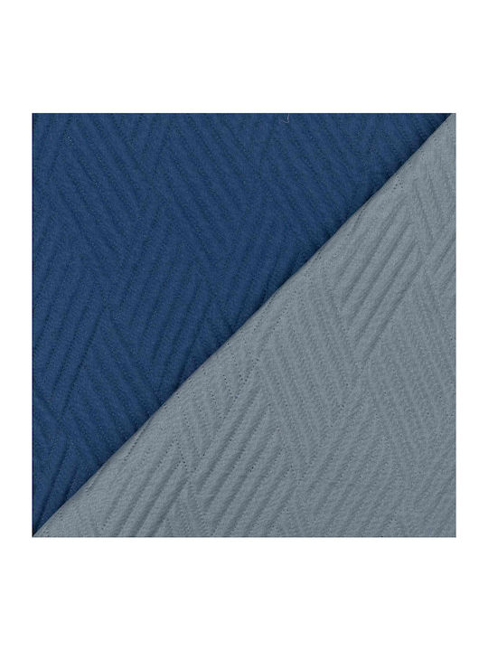 Borea Diamond Tagesdecke Übergröße aus Polyester Ecru-Cafe 220x240cm