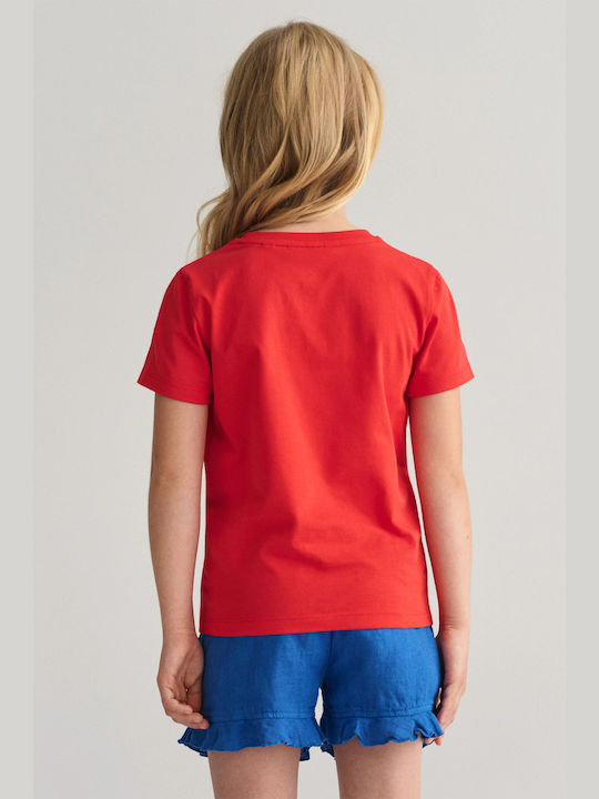 Gant Kids T-shirt Bright Red Shield