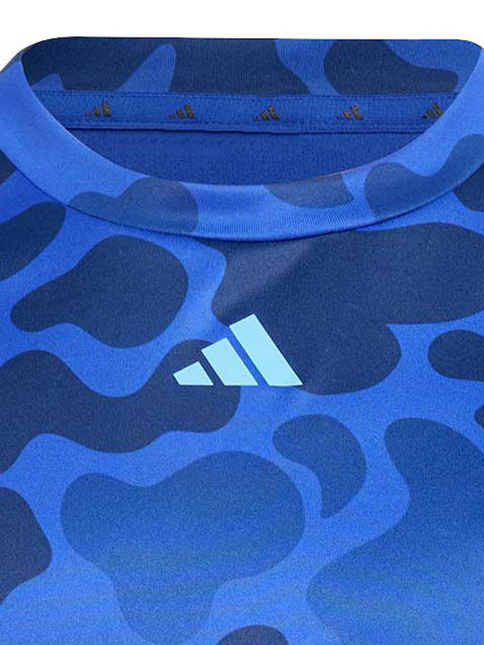 Adidas Kinderhemd Kurzarm Blau